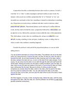 A preposition describes a relationship between other words in a sentence pdf
