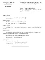 Đề thi tuyển sinh môn Toán Chuyên vào Lê Quý Đôn Bình Định năm 2010-2011