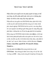 Một số Linux “distro” phổ biến docx