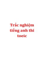 Trắc nghiệm tiếng anh thi toeic potx
