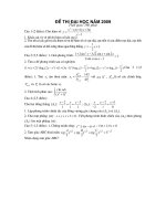 Đề Thi THử Đại Học Khối A-Môn Toán