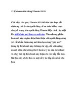 12 lý do nên thử dùng Ubuntu 10.10 ppsx