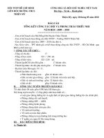 báo cáo đội cuối năm