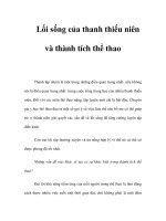 Lối sống của thanh thiếu niên và thành tích thể thao pot