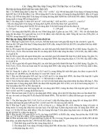 các dạng bài hay gặp khi thi đại học