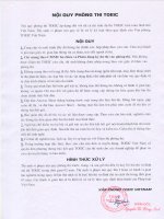 Nội quy phòng thi toeic