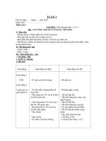 giáo án tuần 1 lớp 2 : Nguyễn Trường Hận