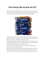 Sách hướng dẫn du lịch nào tốt? doc