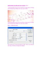 Thiết Kế Hiệu Ứng Mềm Mại Cho Văn Bản (phần I) ppt