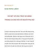 Kiến thức lớp 10 Ca dao Việt Nam –cấu trúc so sánh trong ca dao ppt
