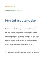 Kiến thức lớp 10 Ca dao Việt Nam –hình ảnh mẹ trong ca dao ppt