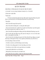 Quản Trị Học - CHƯƠNG 1:TỔNG QUAN VỀ QUẢN TRỊ TỔ CHỨC pptx