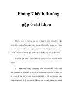 Phòng 7 bệnh thường gặp ở nhi khoa ppt