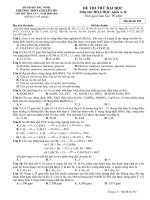 DE + DAP AN   CUA MOT SO TRUONG