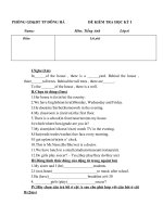 THCS NGUYỄN TRÃI- ĐỀ THI HKI 1-L6