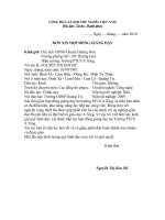 đơn xin hợp đồng