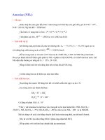 môn hóa vô cơ - amoniac - nh3