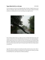 Nguy hiểm khi lái xe trời mưa pot