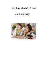 Kết bạn cho bé có tính cách đặc biệt doc
