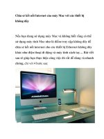 Chia sẻ kết nối Internet của máy Mac với các thiết bị không dây potx