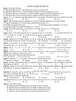 Đề ôn tập học kì I - Hóa học 10 docx