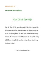 Kiến thức lớp 10 Ca dao Việt Nam –con cò và đạo việt pps