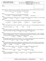 Kiểm tra chuyên đề Cơ - D.Đ.Đ.H