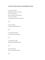 Ca dao nói về nhân sinh quan và kinh nghiệm cuộc sống ppt