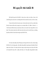 Bí quyết thi khối B ppsx