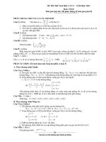 ĐỀ THI THỬ MÔN TOÁN NĂM 2011 - ĐỀ SỐ 10 pps