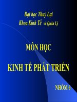 Bài giảng kinh tế phát triển doc
