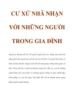 CƯ XỬ NHÃ NHẶN VỚI NHỮNG NGƯỜI TRONG GIA ĐÌNH ppt