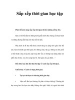 Sắp xếp thời gian học tập doc