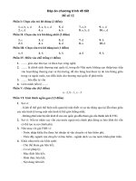 ĐÁP ÁN BÀI THI MÔN KINH TẾ QUỐC TẾ (Đề số 12) doc