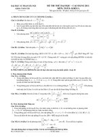 ĐỀ THI THỬ MÔN TOÁN NĂM 2011 - ĐỀ SỐ 8 ppt