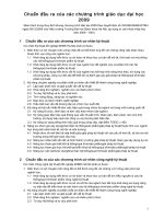 Chuẩn đầu ra của các chương trình giáo dục đại học 2009 docx