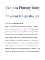 Văn hoá Phương Đông và quản lí hiện đại (2) pptx