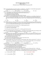 ĐỀ  THI THỬ ĐH MÔN LÝ 2010 SỐ 15