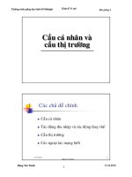 kinh tế học vĩ mô dành cho chính sách công bài giảng cầu cá nhân và cầu thị trường potx