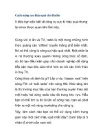 Cách nâng cao hiệu quả cho docx