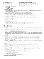 Đề cương ôn thi học kỳ I lớp 10 - môn Hóa pdf