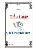 Tiểu luận: Quản trị chiến lược potx