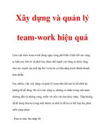 Xây dựng và quản lý team-work hiệu quả pps