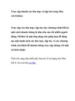 Truy cập nhanh các thư mục và tập tin trong Mac với Orbiter ppt