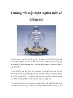 Hướng tới một định nghĩa mới về kilogram pps