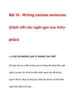 Bài 16 - Writing concise sentences pptx