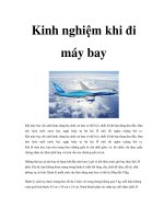 Kinh nghiệm khi đi máy bay pptx