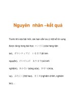 Nguyên nhân –kết quả ppt