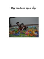 Dạy con luôn ngăn nắp pot