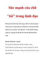 Sức mạnh của chữ 